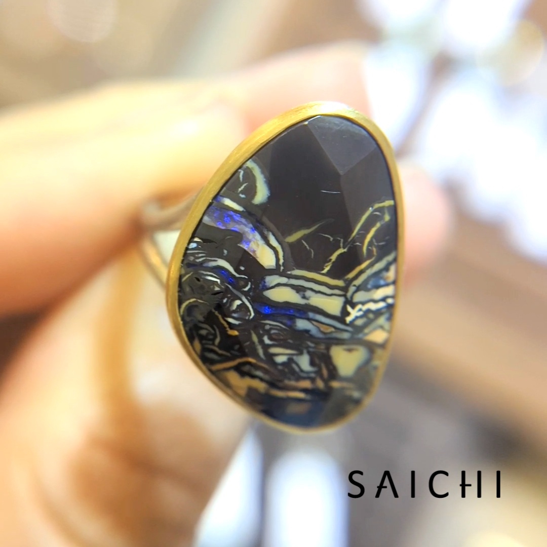 K18 / PT950 View オパールメイトリックス リング | SAICHI JEWELRY