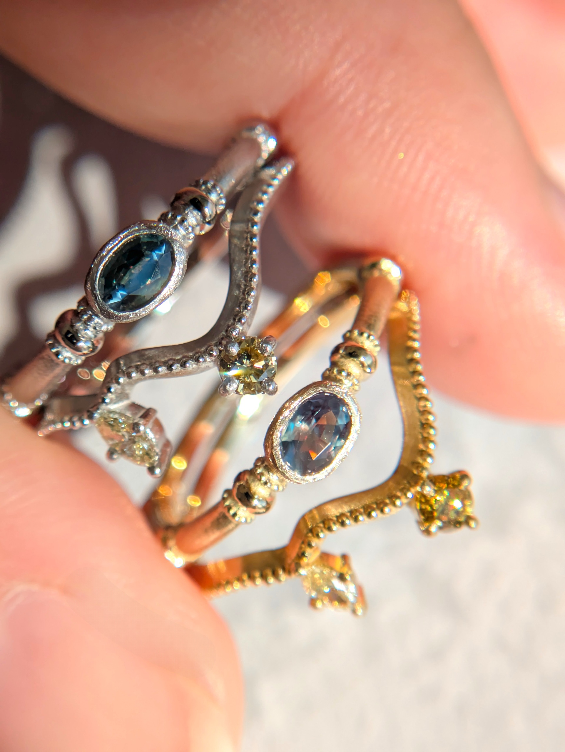 K18 Perfumebottle アレキサンドライト リング | SAICHI JEWELRY