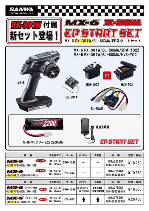 MX-6のRX-391W付き新セット登場 | ラジコンマガジンWEB