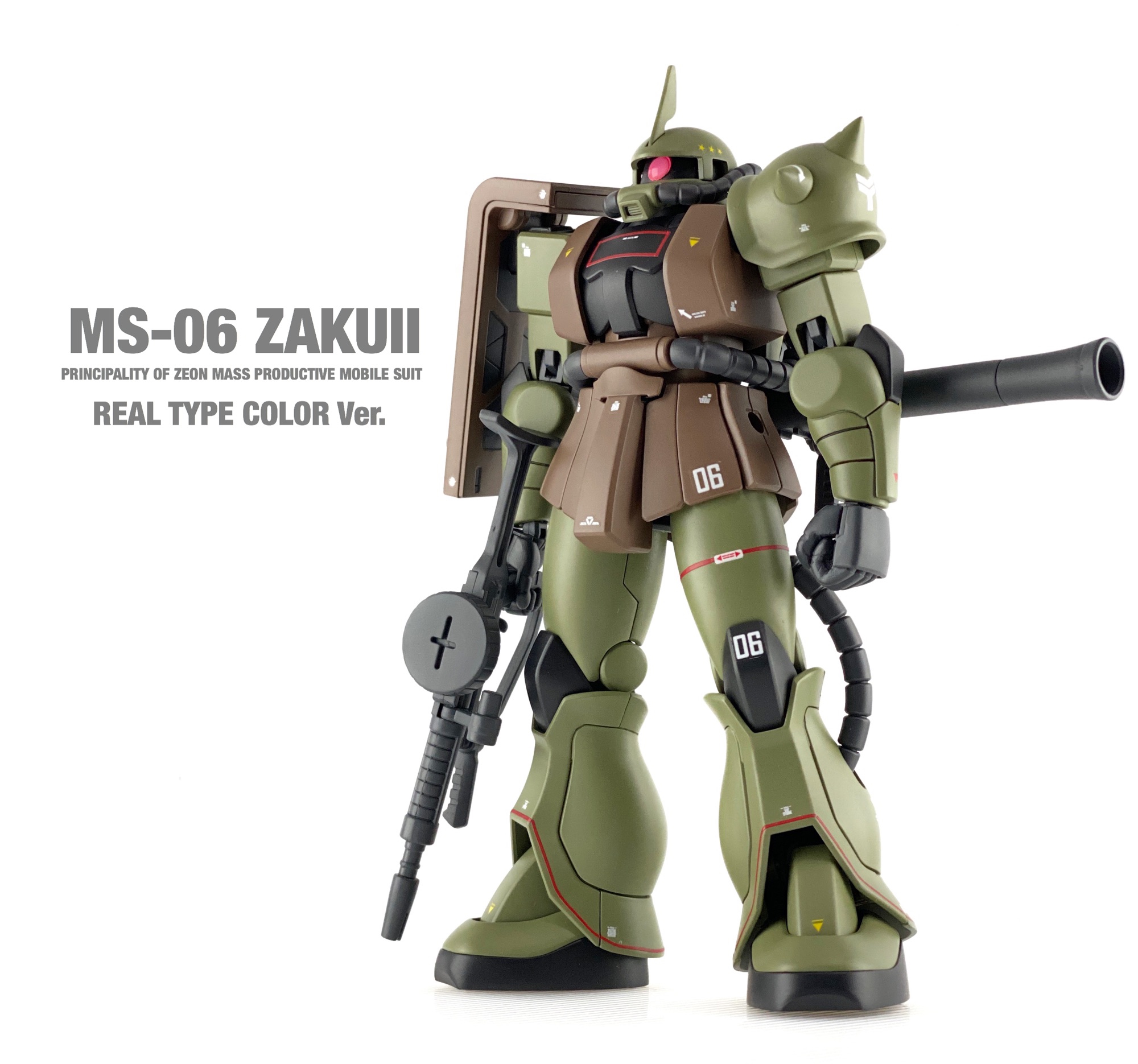 FG 1/144 MS-06 ザクⅡ リアルタイプカラー 塗装済 完成品 ガンプラ 