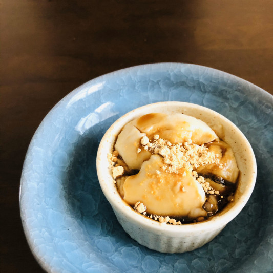 豆乳プリン 黒蜜も手作り み になる おやつ