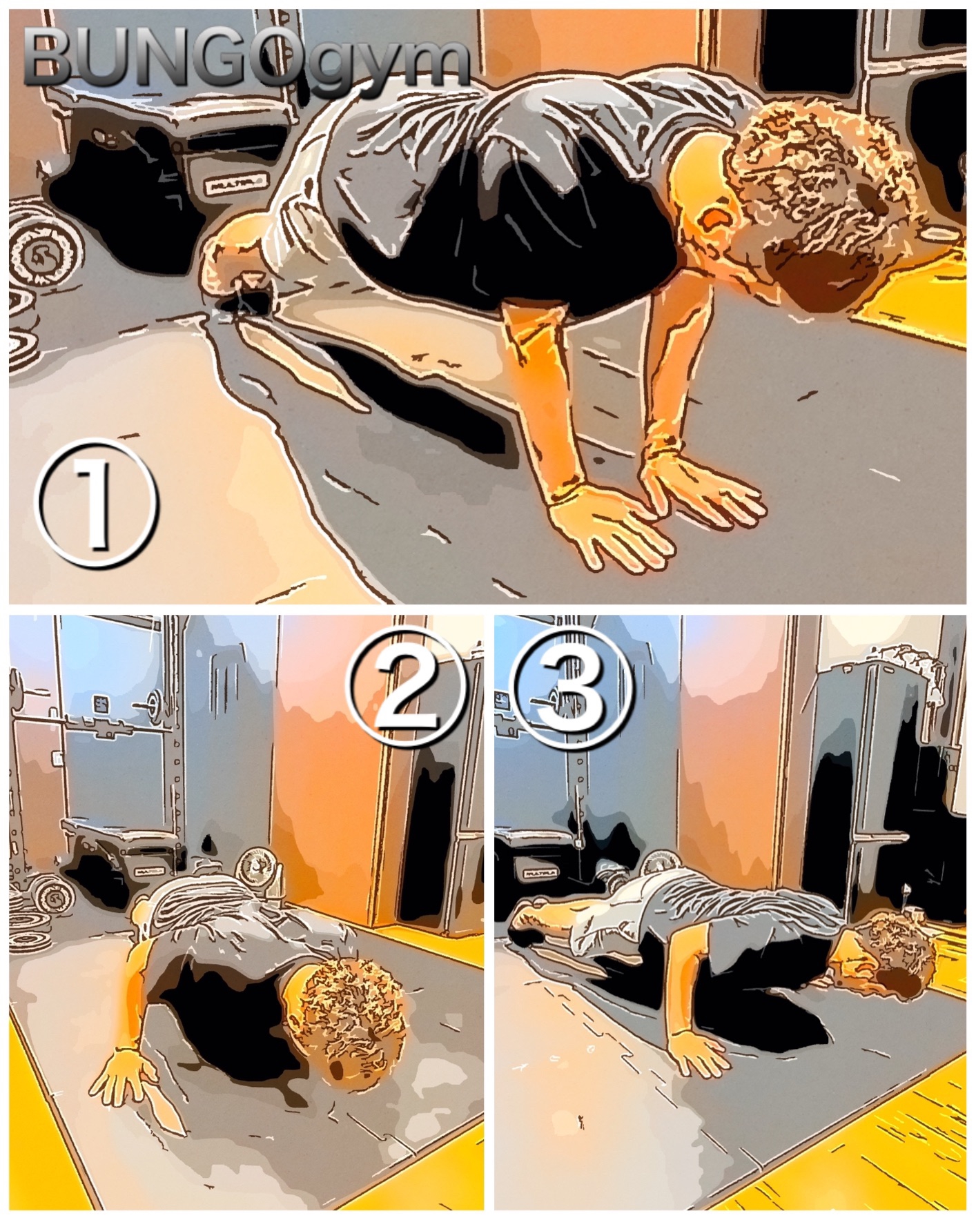 Side Move Training サイドムーブプッシュアップ (Side move push up) | Official BUNGOgym