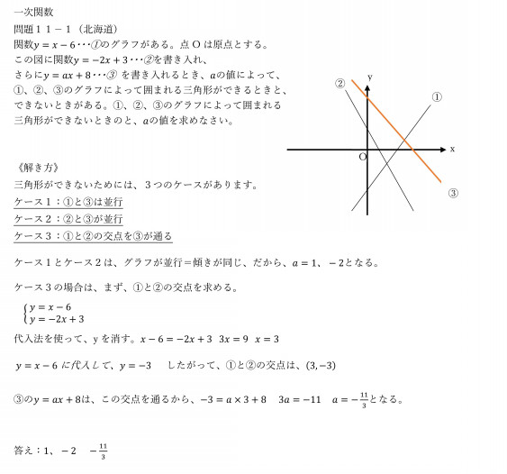 高校入試 数学 一次関数 すららで勉強できる塾 マイベストラーニング