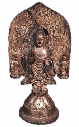 中国古玩 彫刻 菩薩 神将像頭部 仏像 陶俑 螺髪 唐物 