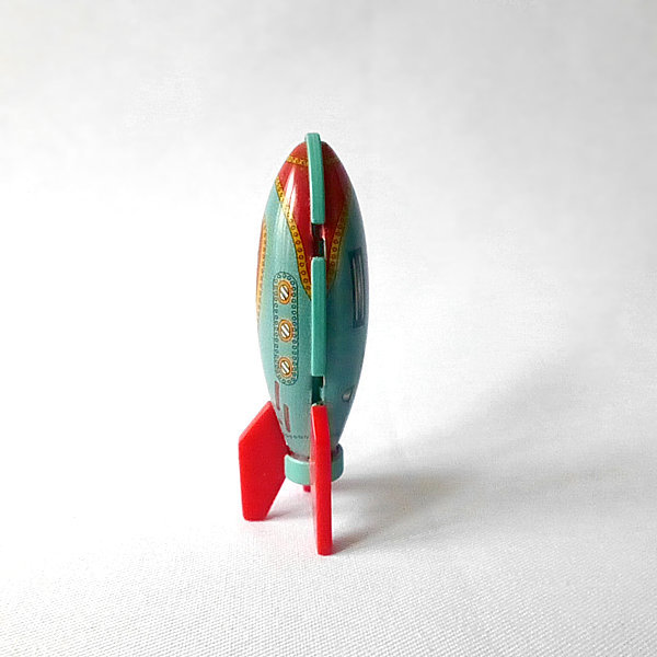 ブリキのおもちゃ館・ロケット(ブルーグレー) | 神戸銀河堂