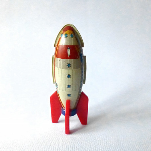 ブリキのおもちゃ館 ロケット アイボリー 神戸銀河堂