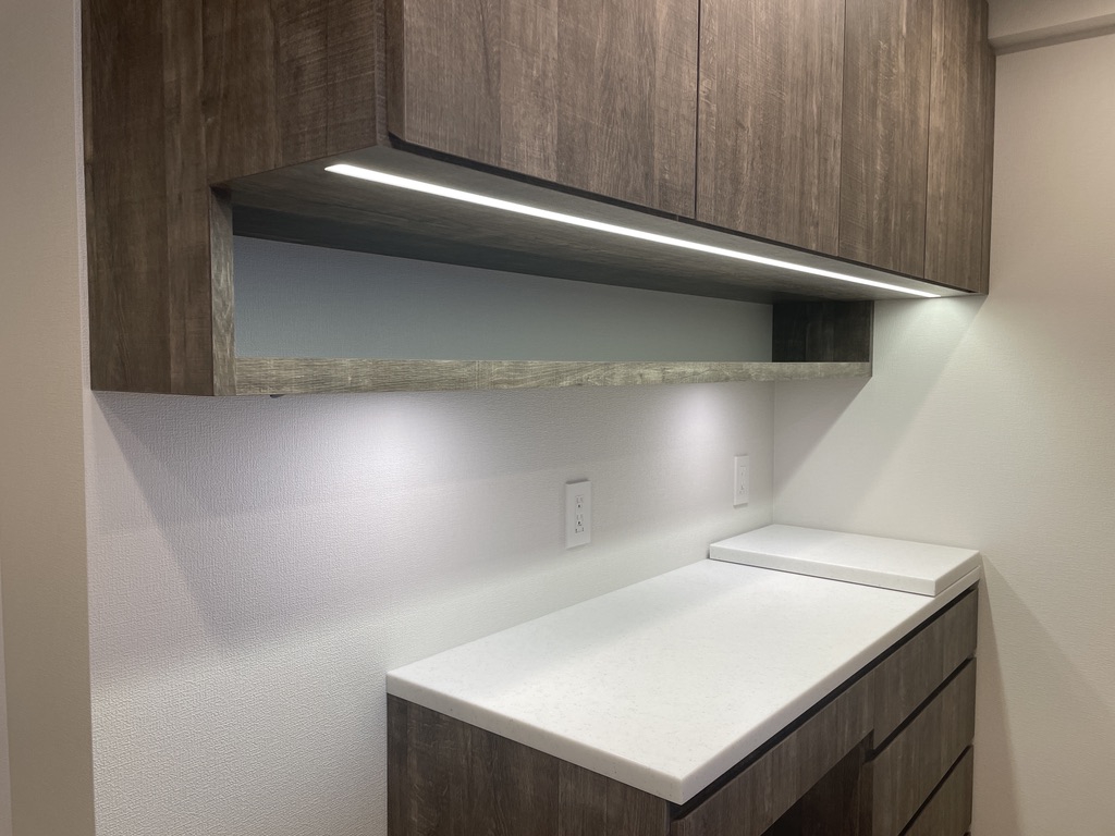 スパイスニッチ付きカップボード[神戸市 オーダー家具・キッチン収納