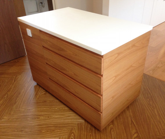 パンづくりのためのアイランドキッチン作業台 兵庫県宝塚市 オーダー家具工房 アートワークス Bespoke Furniture Artworks Kobe