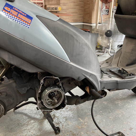 アドレスv125 発電不良 ジェネレーター交換 Bikeshop Firebomber横浜戸塚
