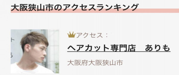 カットコンシェルジュで1位になりました ありも