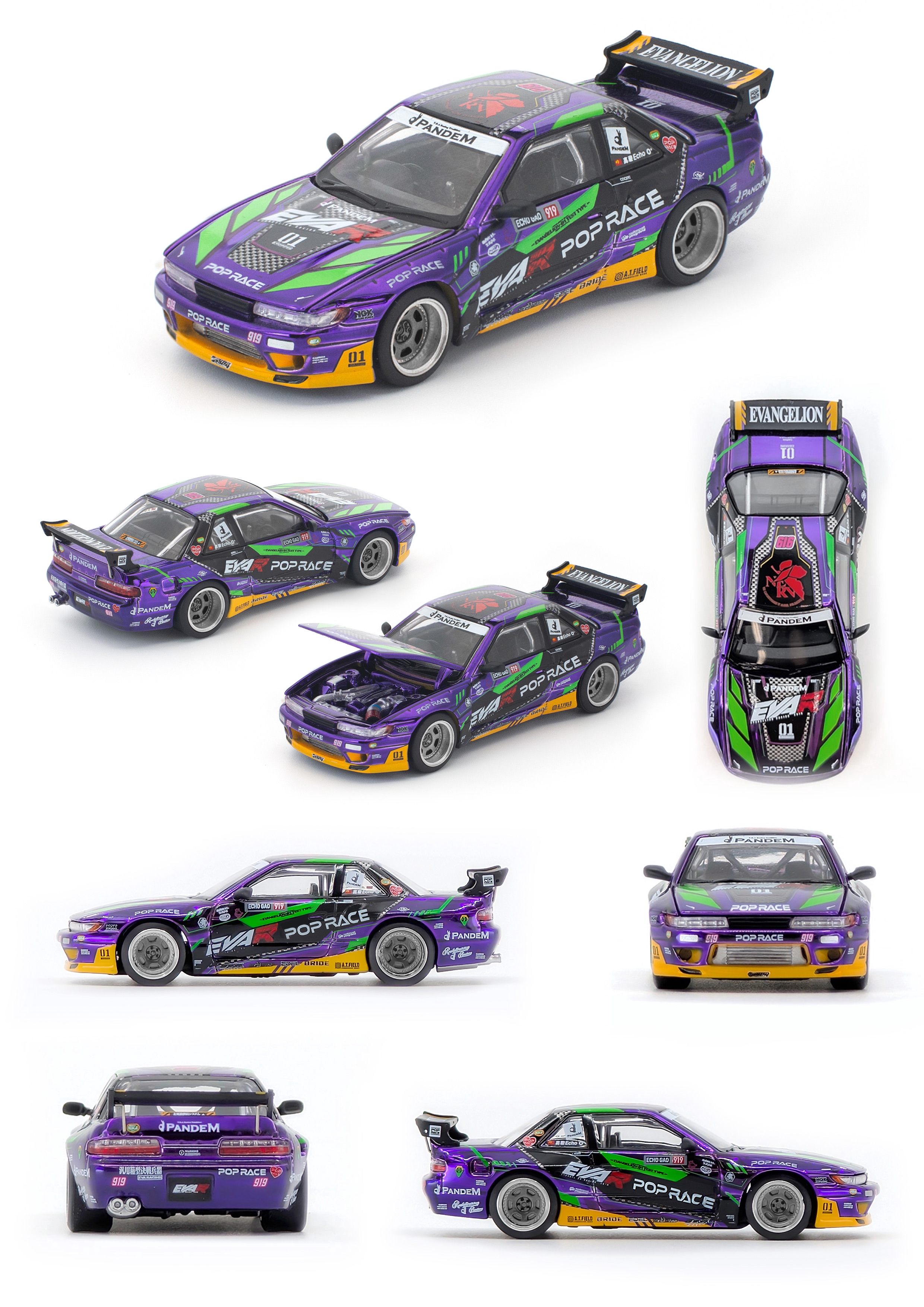 GOODS]POPRACEより、PANDEMエアロを纏った初号機カラーのS13が1/64
