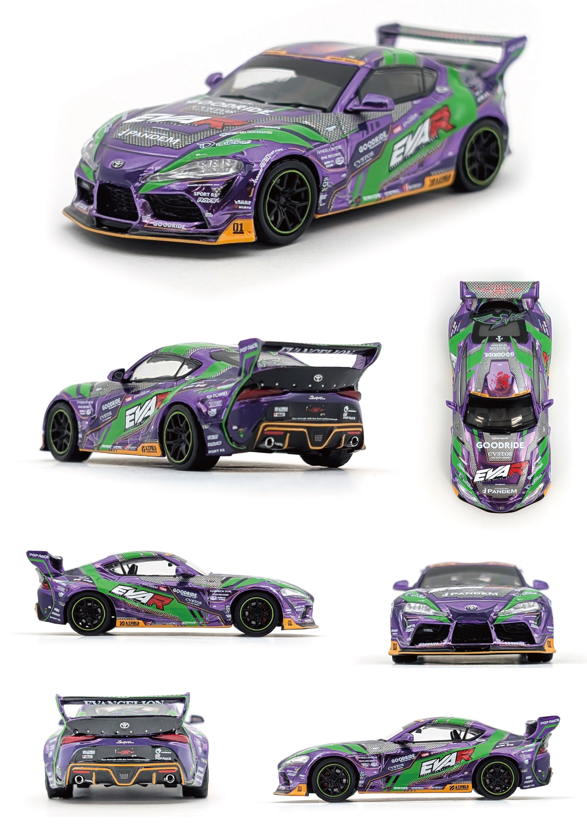 エヴァレーシング 1/64ミニカー EVA RT初号機 GOODRIDE GR