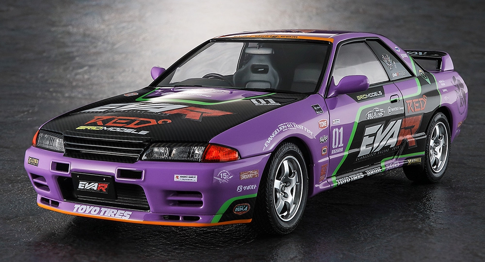 GOODS] エヴァレーシングの初号機カラーのスカイラインR32 GT-Rが