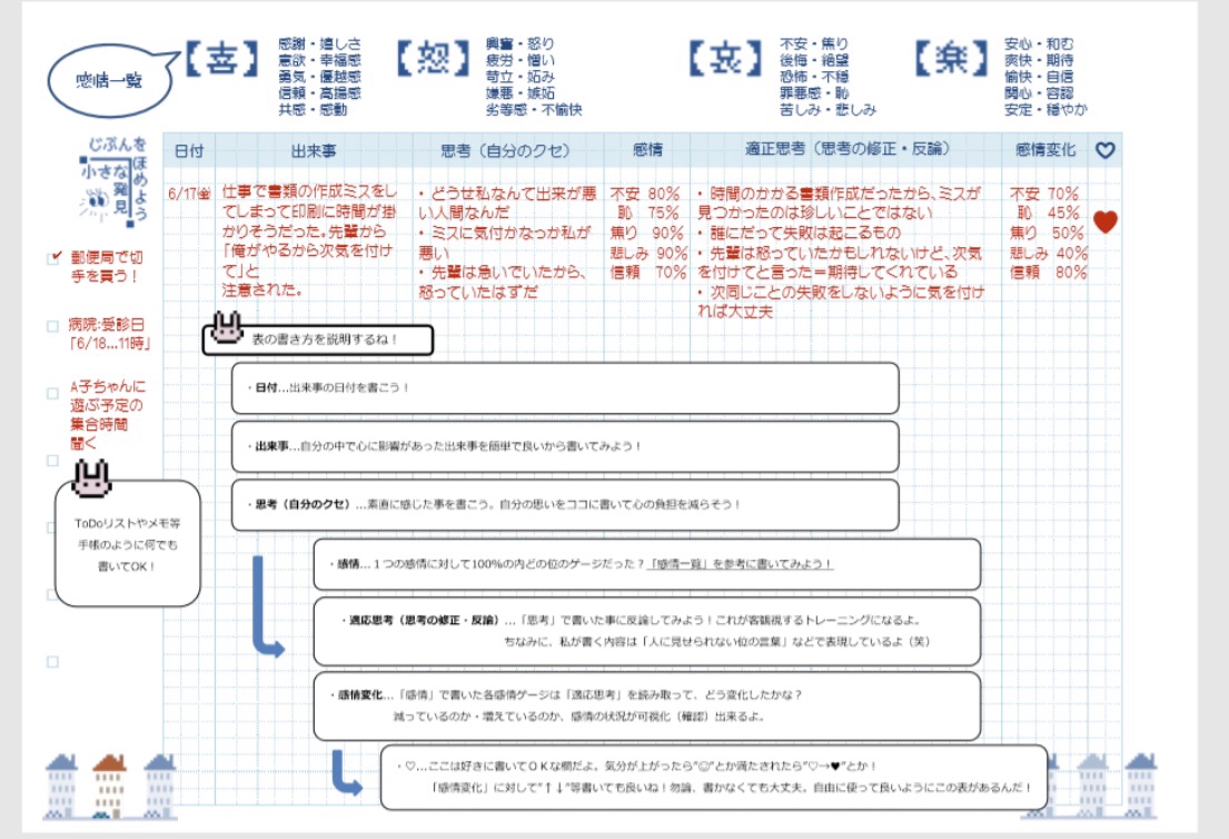 info】認知行動療法特化型ノート 体験版配布中！ | Lily☺︎KG【Portal】