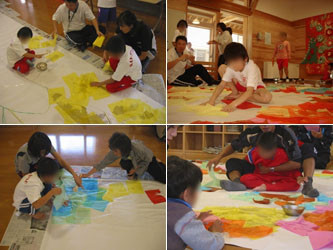 文化祭 劇の背景幕 たのしい図工たのしい美術 文化祭 劇の背景幕 たのしい図工たのしい美術