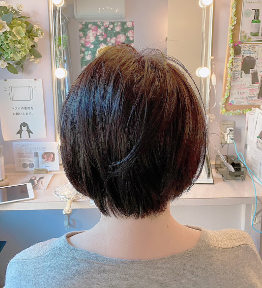 アップにできるショートボブ 美容室プチ アップにできるショートボブ 美容室プチ
