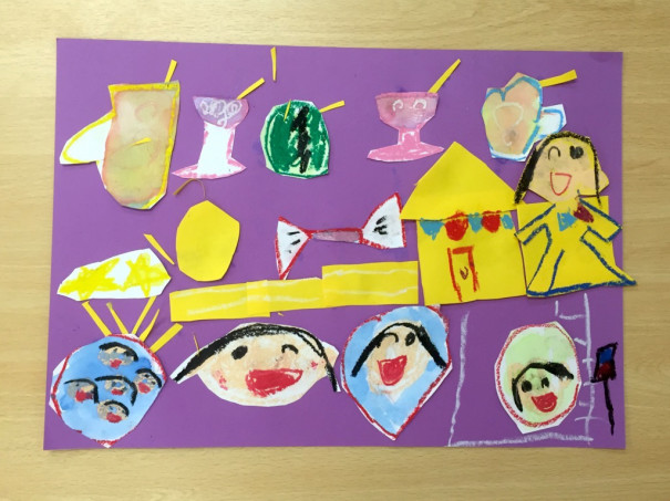 はじき絵３ こどもの絵画教室