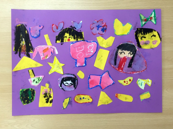 はじき絵３ こどもの絵画教室