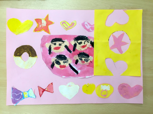 はじき絵３ こどもの絵画教室