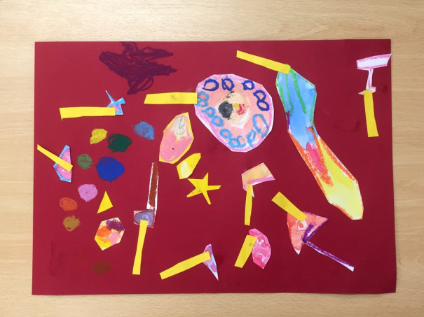 はじき絵３ こどもの絵画教室