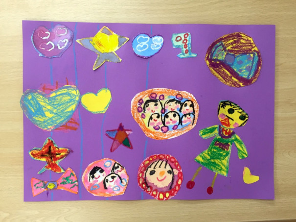 はじき絵３ こどもの絵画教室