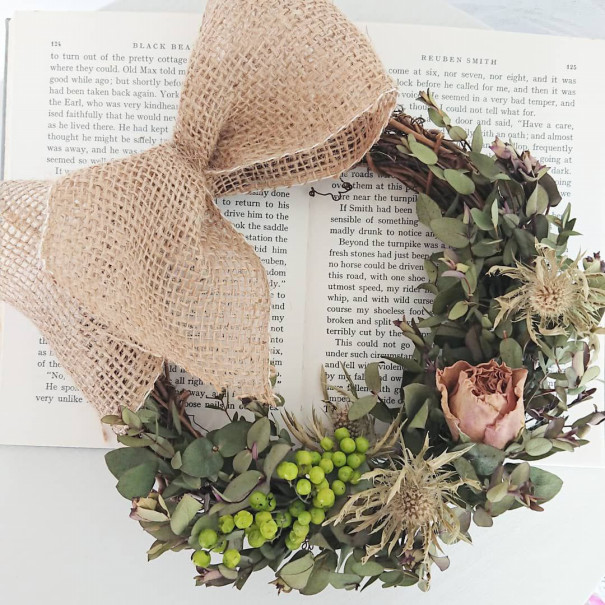 ユーカリのハーフリース Fleur Chocolat