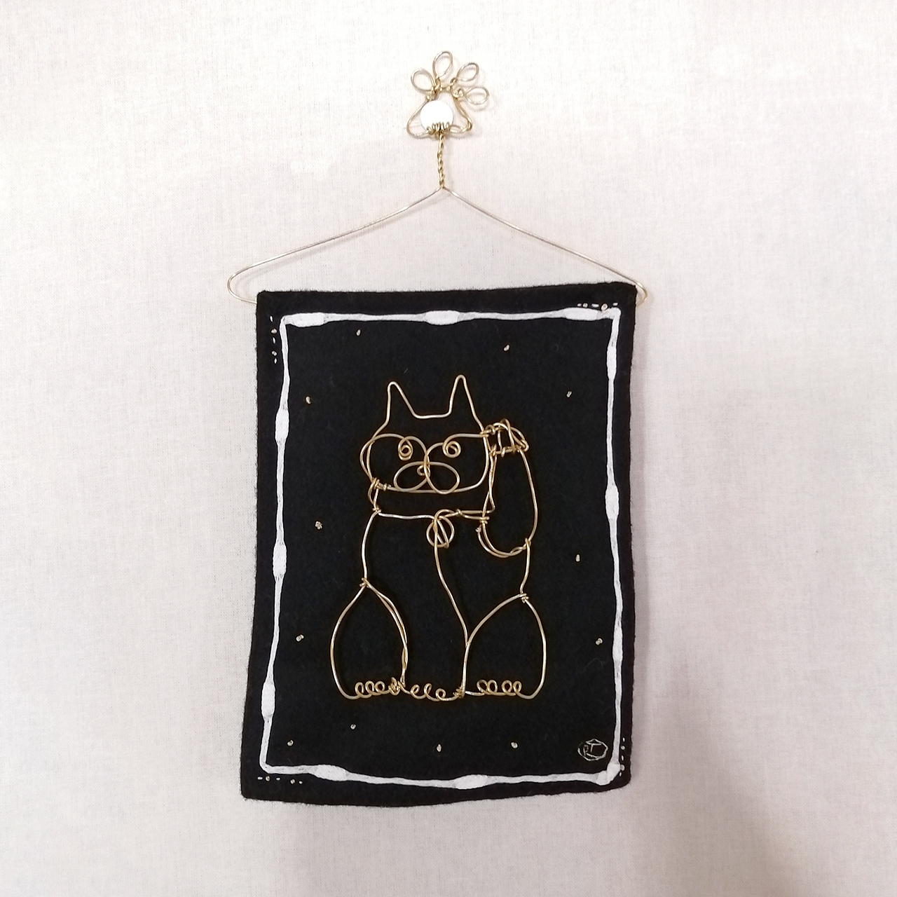 生活芸術］一筆書きの針金招き猫 | reiko takeshima