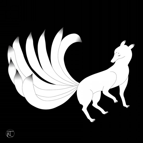 狐の哀歌 フライヤーデザイン イラスト制作 Reiko Takeshima