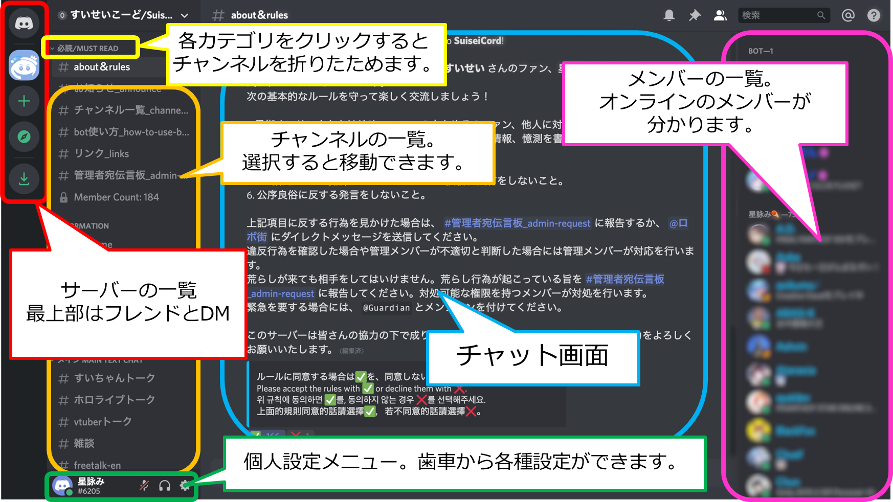 4 Discordの使い方 星街すいせい応援サイト ほしよみすたじお