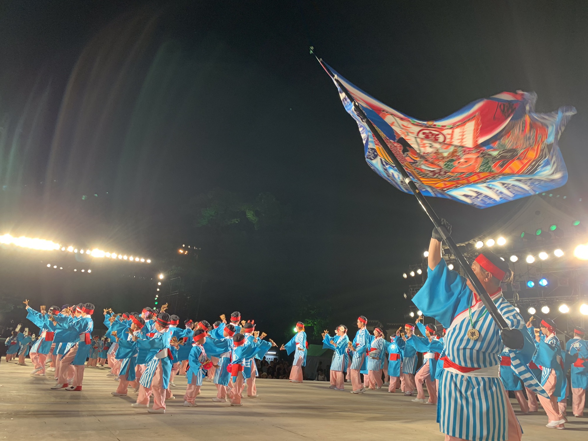 よさこい祭り1日目 よさこいチーム陣
