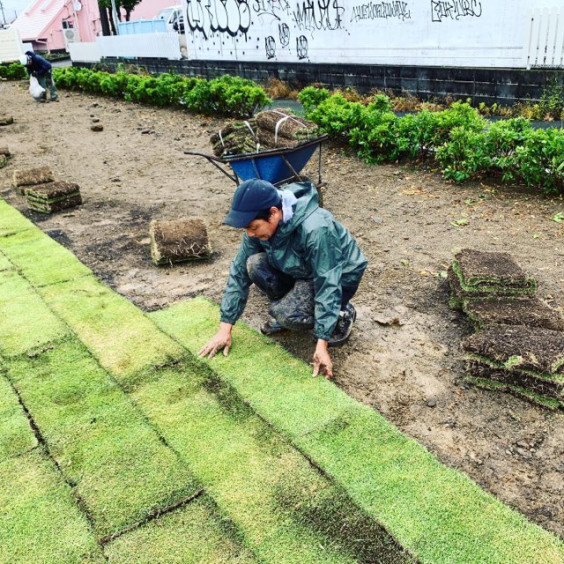 芝張りを行いました Ai Garden 芝張りを行いました Ai Garden