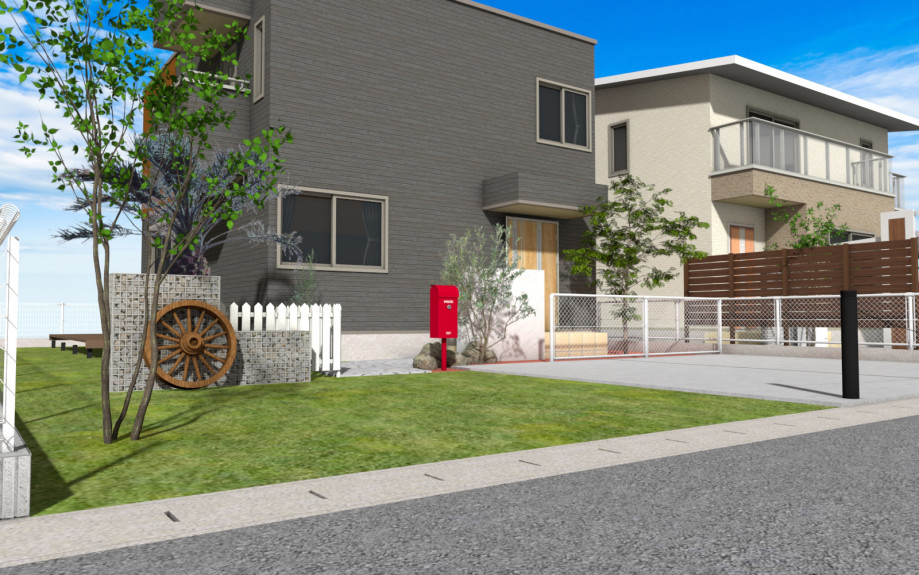 カリフォルニアスタイル エクステリアイメージ図 Ai Garden