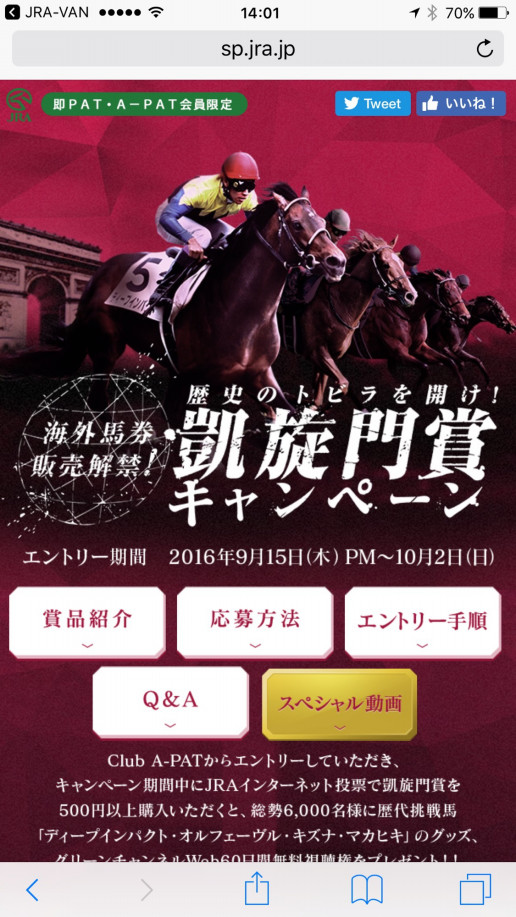 オルフェーヴル 凱旋門賞 記念品 （フォワ賞】オルフェーヴルが余力 