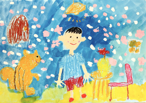 幼児クラスの手作り絵本 Heart Ful Art