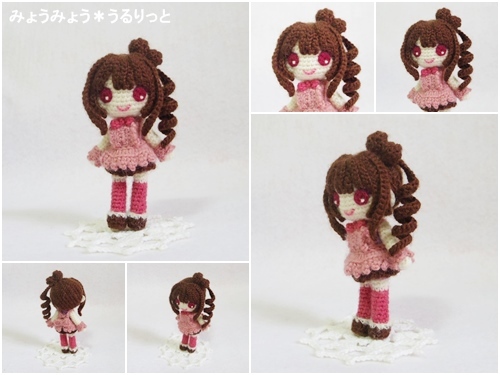 ハートチョコお団子ヘアのショコラティエちゃん♪ | myowmyow