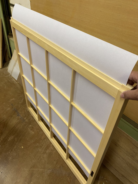 破れないプラスチック障子に交換 | 萩／長門 建具・表具（襖、障子張替 