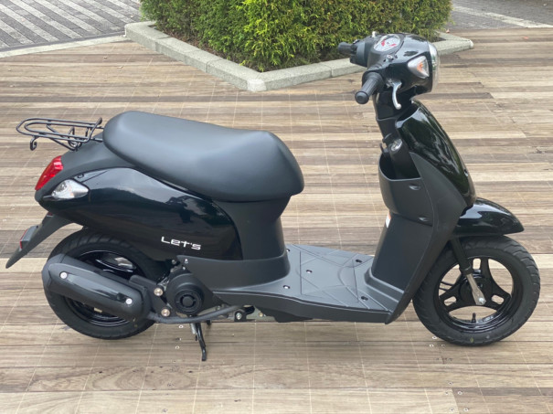 店内在庫 中古車 Suzuki レッツ 黒 鈴木商会