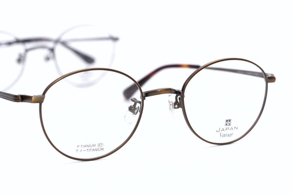 工場は直販 昭和の面影/国産レトロメタルNI眼鏡フレームビンテージ銀r