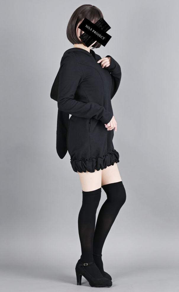 NO.S PROJECT  ノスプロジェクト  ノスプロ 　うさ耳ニットワンピ うさ耳ニットワンピース ブラック | NO.S PROJECT