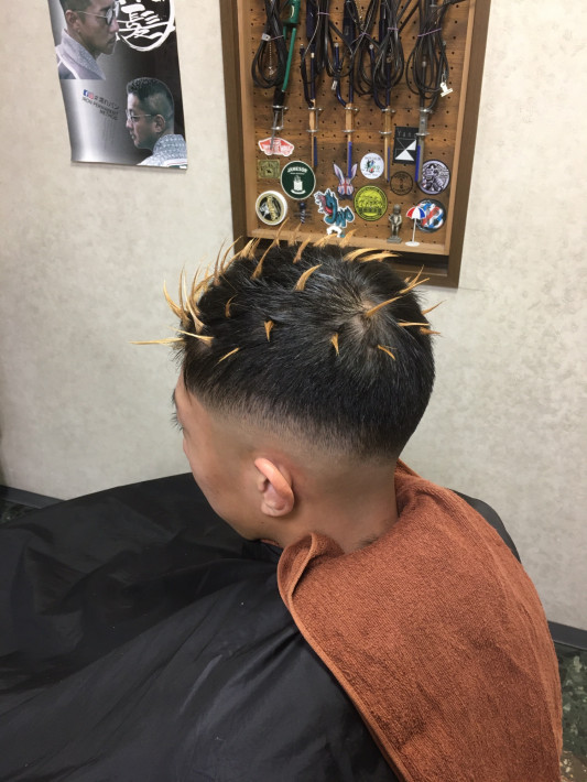 短髪メッシュ 足立区保木間 ヘアーサロン ダイヤ 短髪メッシュ 足立区保木間 ヘアーサロン ダイヤ