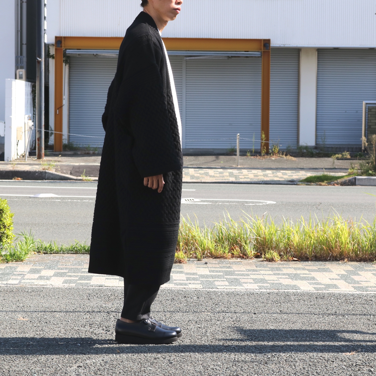 着丈109cmyashiki tsukimi knit coat