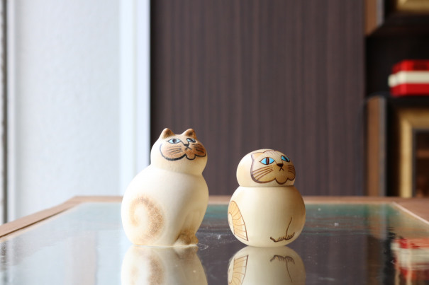 Lisa Larson リサラーソン 陶器 ミア ミニ ねこのぶち ミックス 気安