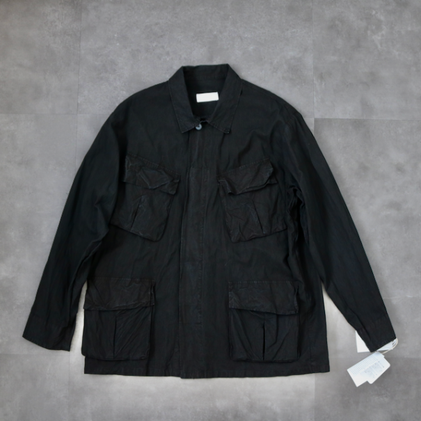 S H(エスエイチ)・JUNGLE FATIGUE SHIRT(奄美藍泥染) | browniegift S H(エスエイチ)・JUNGLE FATIGUE SHIRT(奄美藍泥染) | browniegift