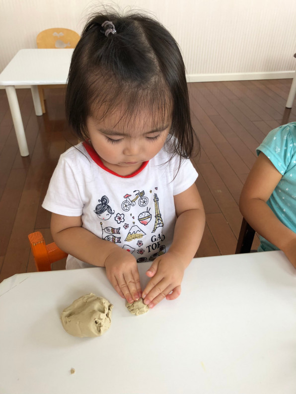 粘土遊び むかえだ保育園