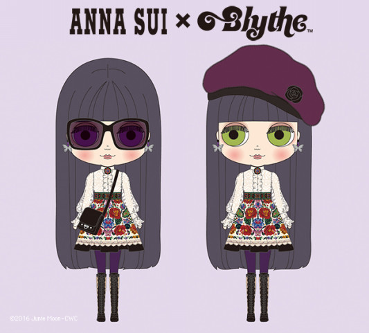 Anna Sui とのコラボcwc限定ネオブライス ブライス アドアーズ アナ イラストの発表です Blythe Lovely Memory