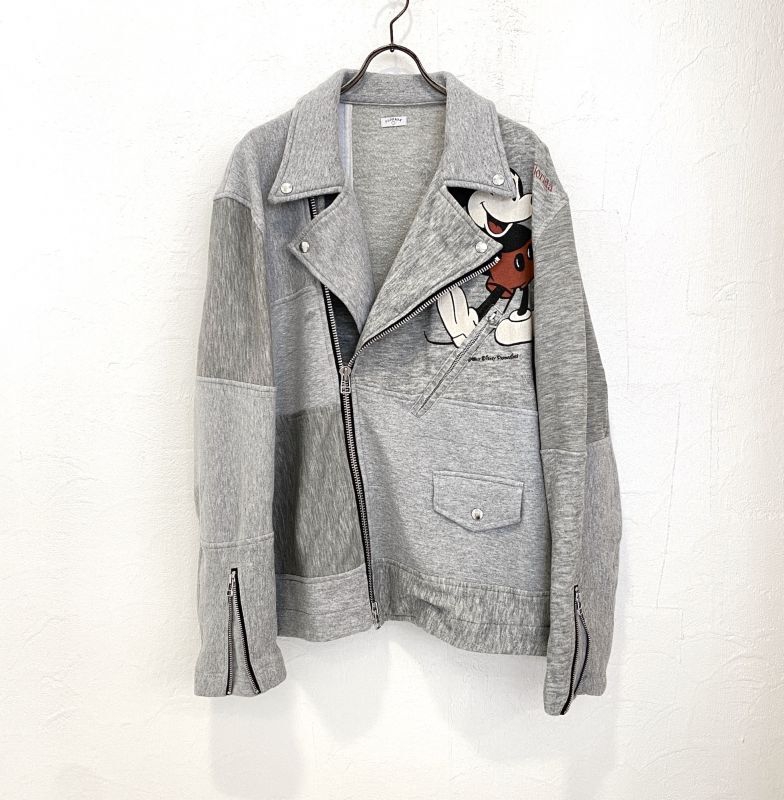 New Arrivals | OLDPARK OVERSIZED RIDERS JACKET SWEAT -Gray ...