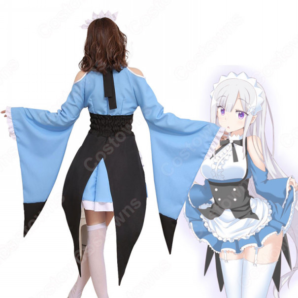 ○iCOS いざとい リゼロ エミリア デート服 コスプレ衣装