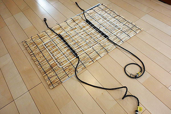 室外 ショップ 機 カバー diy すだれ