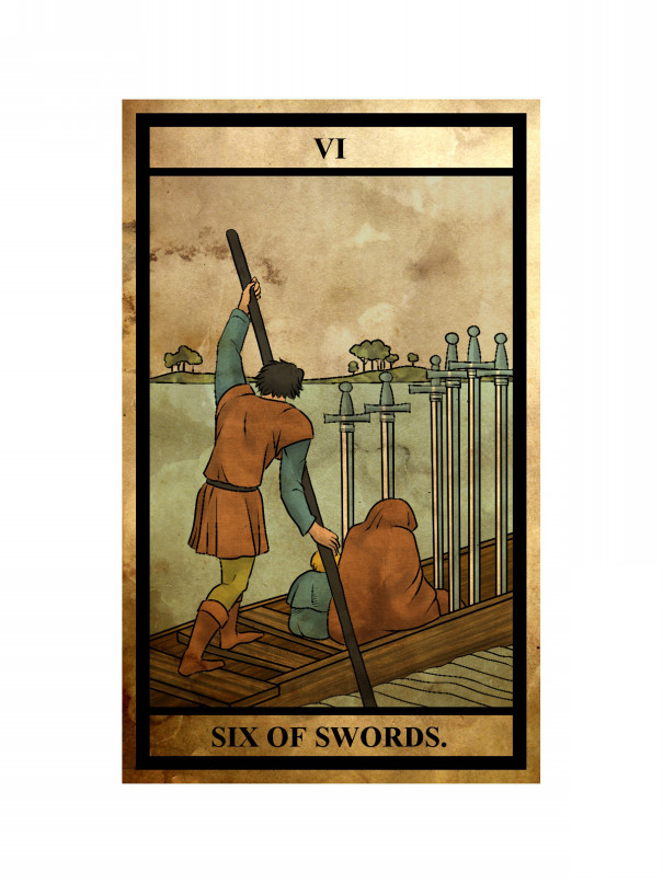 ２３ ソードの６ Ku Mail タロット占い