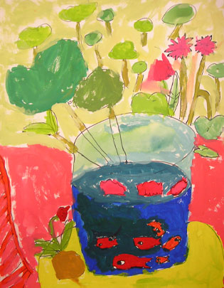 No.42 マチスの金魚を見て | こども絵の教室